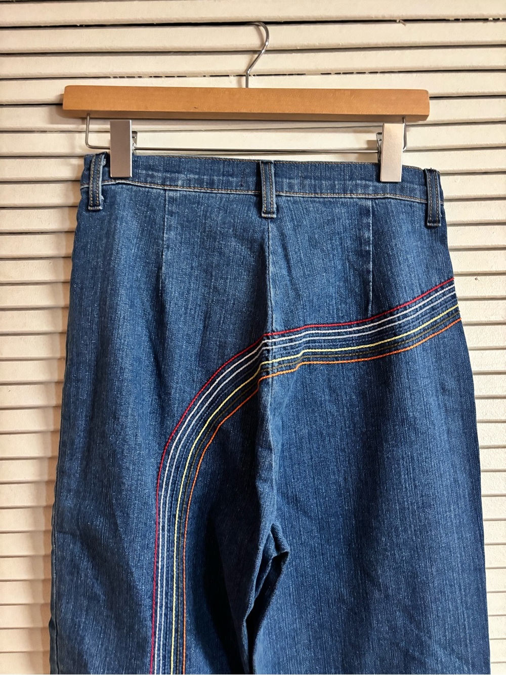 ModCloth Rainbow With Me Wide-Leg Jeans - Picture 9 of 14